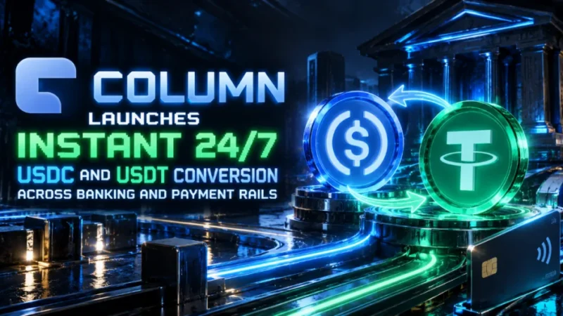 Column Launches Instant 24/7 USDC and USDT Conversion Across Banking and Payment Rails