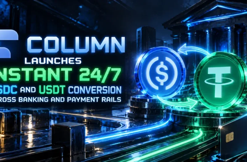 Column Launches Instant 24/7 USDC and USDT Conversion Across Banking and Payment Rails