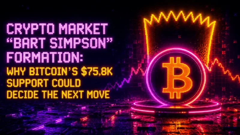 Crypto Market “Bart Simpson” Formation: Why Bitcoin’s $75.8K Support Could Decide the Next Move