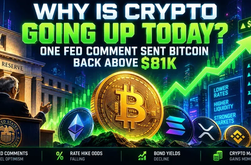 Why Is Crypto Going Up Today? One Fed Comment Sent Bitcoin Back Above $81K