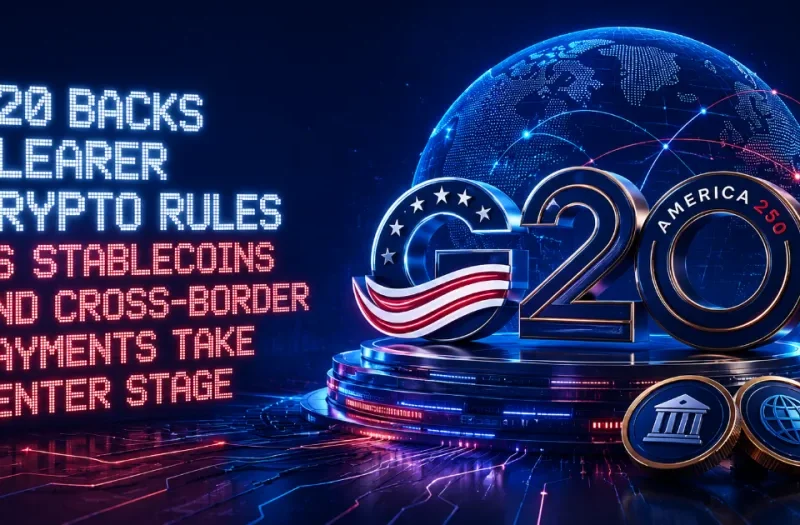 G20 Backs Clearer Crypto Rules as Stablecoins and Cross-Border Payments Take Center Stage