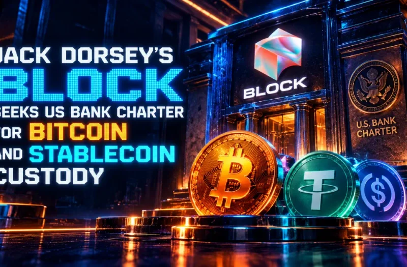 Jack Dorsey’s Block Seeks US Bank Charter for Bitcoin and Stablecoin Custody