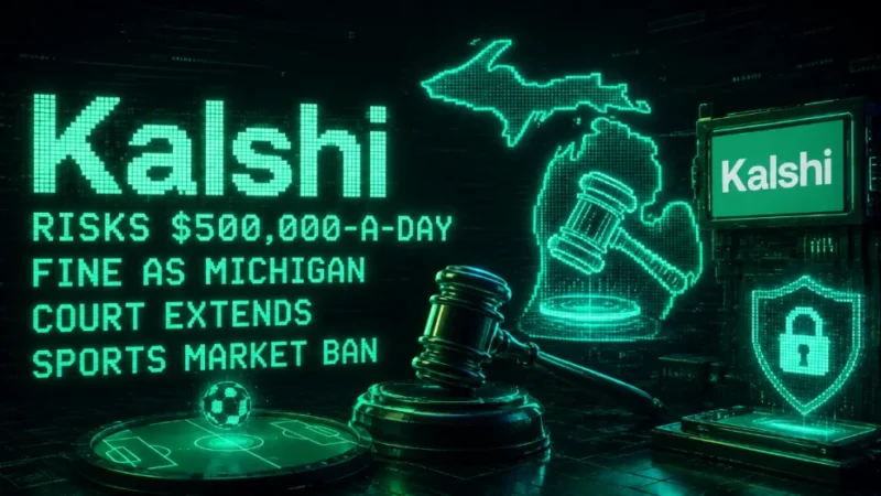 Kalshi Risks $500,000-a-Day Fine as Michigan Court Extends Sports Market Ban