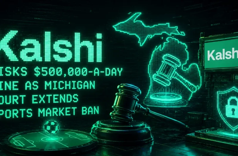 Kalshi Risks $500,000-a-Day Fine as Michigan Court Extends Sports Market Ban