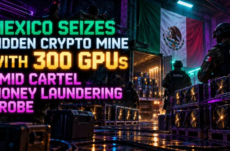 Mexico Seizes Hidden Crypto Mine With 300 GPUs Amid Cartel Money Laundering Probe