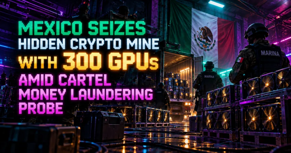 Mexico Seizes Hidden Crypto Mine With 300 GPUs Amid Cartel Money Laundering Probe