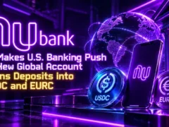 Nu Makes U.S. Banking Push as New Global Account Turns Deposits Into USDC and EURC