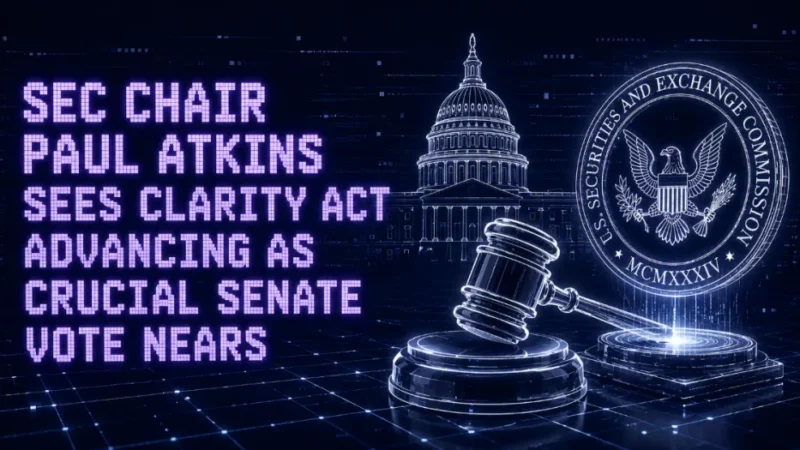 SEC Chair Paul Atkins Sees CLARITY Act Advancing as Crucial Senate Vote Nears