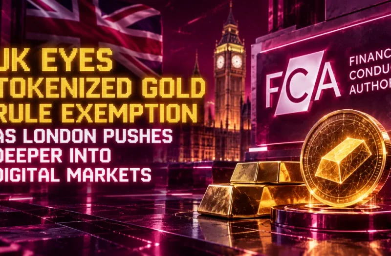 UK Eyes Tokenized Gold Rule Exemption as London Pushes Deeper Into Digital Markets