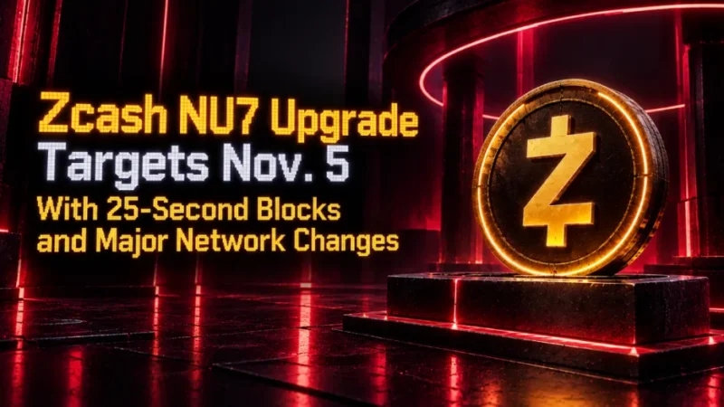 Zcash NU7 Upgrade Targets Nov. 5 With 25-Second Blocks and Major Network Changes
