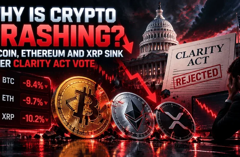 Why Is Crypto Crashing? Bitcoin, Ethereum and XRP Sink After CLARITY Act Vote