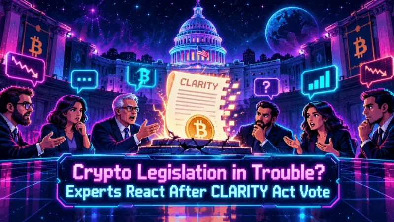 Crypto Legislation in Trouble? Experts React After CLARITY Act Vote