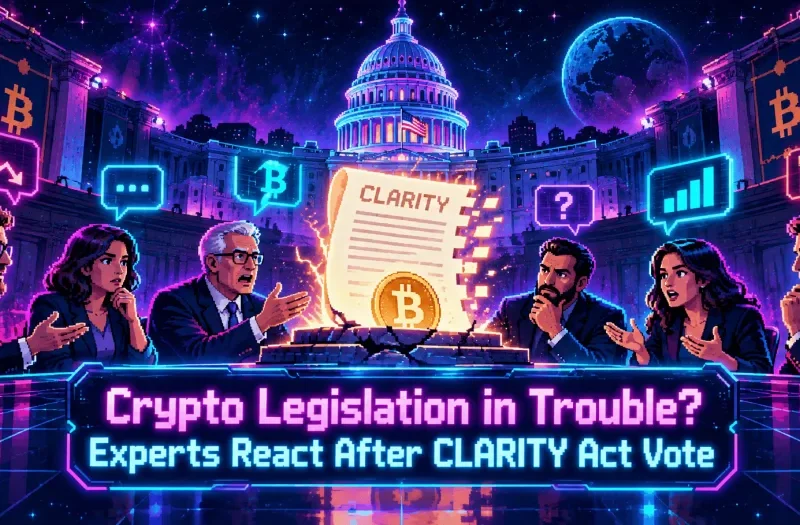 Crypto Legislation in Trouble? Experts React After CLARITY Act Vote