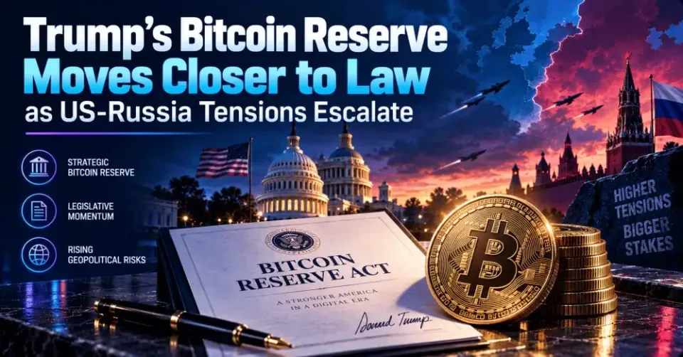 Trump’s Bitcoin Reserve Moves Closer to Law as US-Russia Tensions Escalate