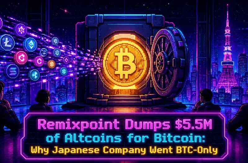 Remixpoint Dumps $5.5M of Altcoins for Bitcoin: Why Japanese Company Went BTC-Only