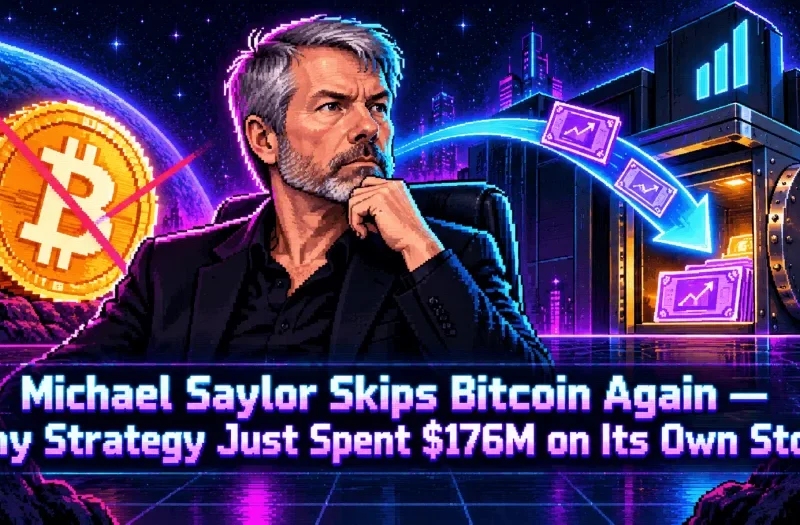 Michael Saylor Skips Bitcoin Again — Why Strategy Just Spent $176M on Its Own Stock